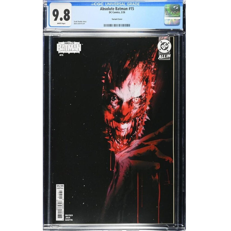 Absolute Batman: #15 [Jock CGC 9.8 CVR B] 2025