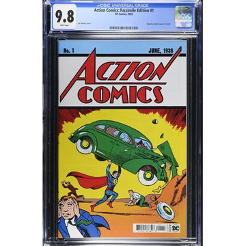 Action Comics: #1 [Joe Shuster CGC 9.8 Facsimile Edition] 2022