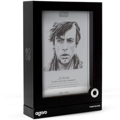 Agoro: Star Wars Sketch Art - Luke Skywalker 5g Silver Foil Collectible Agoro