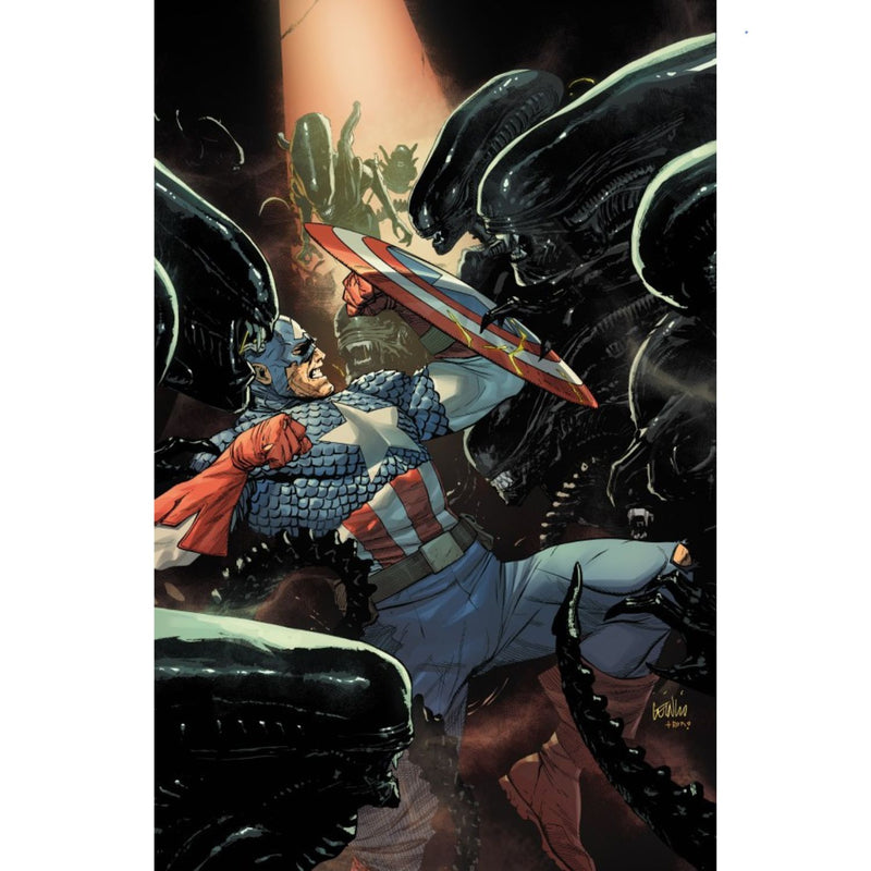 Alien VS Captain America: #1 [Leinil Yu Virgin - 1:100] 2025 Comics Marvel Comics