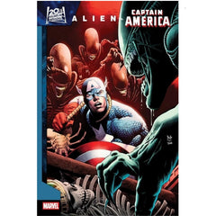 Alien VS Captain America: #1 [Paulo Siqueira - 1:25] 2025 Comics Marvel Comics