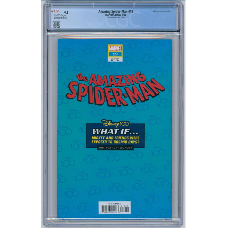 Amazing Spider-Man: #19 [CGC 9.8 Perissinotto Disney100 Cvr F] 2023 Comics Marvel Comics