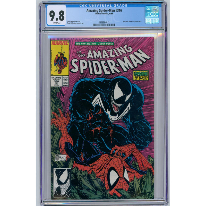 Amazing Spider-Man: #316 [CGC 9.8 McFarlane CVR] 1989 Comics Marvel Comics