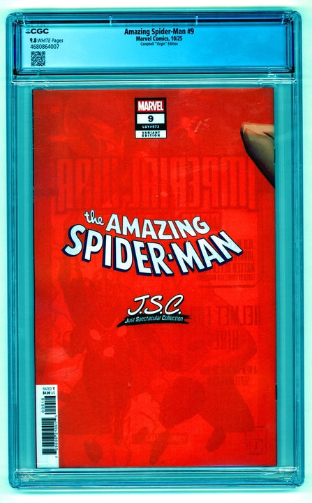 Amazing Spider-Man: #9 [Campbell CGC 9.8 CVR D - 1:100] 2025 Comics Marvel Comics