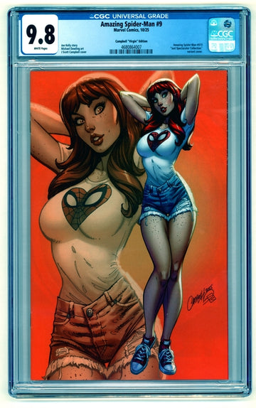 Amazing Spider-Man: #9 [Campbell CGC 9.8 CVR D - 1:100] 2025 Comics Marvel Comics