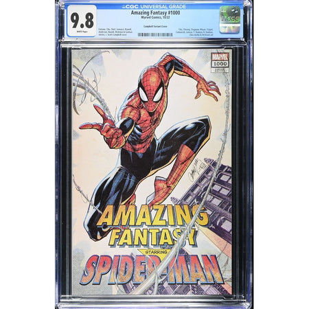 Amazing Fantasy: #1000 [J Scott Campbell CGC 9.8 CVR C - 1:200] 2022 Comics Marvel Comics