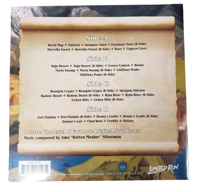 Arzette: The Jewel Of Faramore Original Soundtrack 2LP - Limited Run Games [Audio Vinyl] Music (Vinyl) Limited Run Games