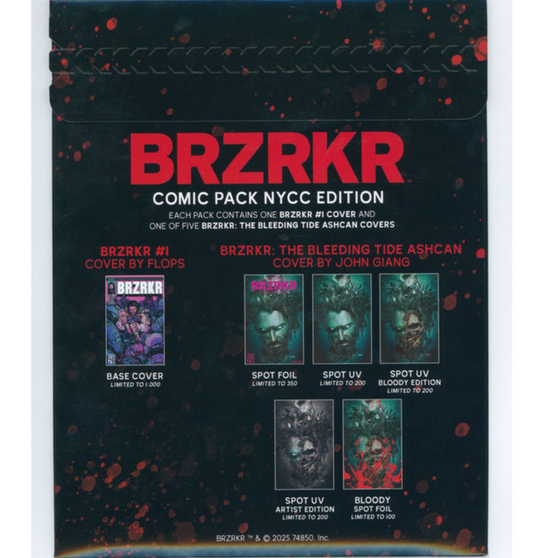 BRZRKR Blind Bag: [NYCC Limited Exclusive 2 Comic Book Pack] 2025 Comics Boom Studios