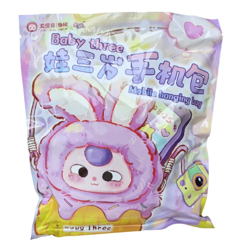 Baby Three: Mobile Phone Bag Plush Blindbox - 1 Random Figure Toys & Games Big beautiful (Dongguan) Toy Co.