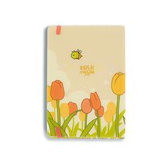 milkmochabear: Bee Happy Dot Grid Notebook Notebooks & Notepads Milkmochabear   