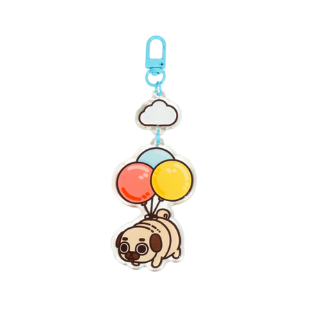 Balloon Floatie Puglie Acrylic Keychain Accessory Puglie Mart