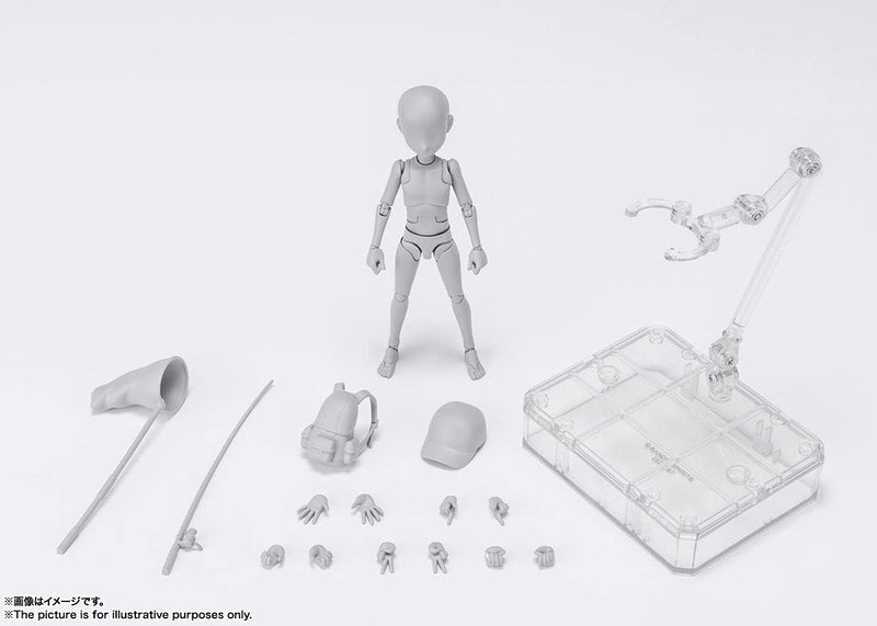 Tamashii Nations: Body Kun Ken Sugimori Edition DX Set - Grey Color Version S.H.Figuarts Toys & Games Bandai Namco   