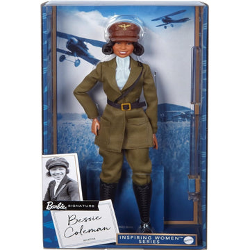 Barbie Doll Bessie Coleman Inspiring Women Collector Series - Dressed in Aviator Suit with Helmet and Goggles Toys & Games Mattel