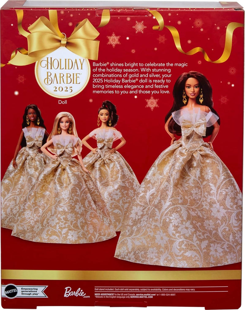Barbie Signature: 2025 Holiday Barbie Fashion Doll Toys & Games Mattel