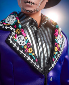 Barbie Signature: Ken Fashion Doll - 2023 Dia de Muertos Collectible with Blue Jacket Black Hat Toys & Games Mattel