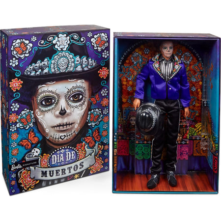 Barbie Signature: Ken Fashion Doll - 2023 Dia de Muertos Collectible with Blue Jacket Black Hat Toys & Games Mattel