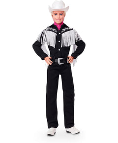 Barbie the Movie: Ken Doll Wearing Black and White Western Outfit Toys & Games Mattel