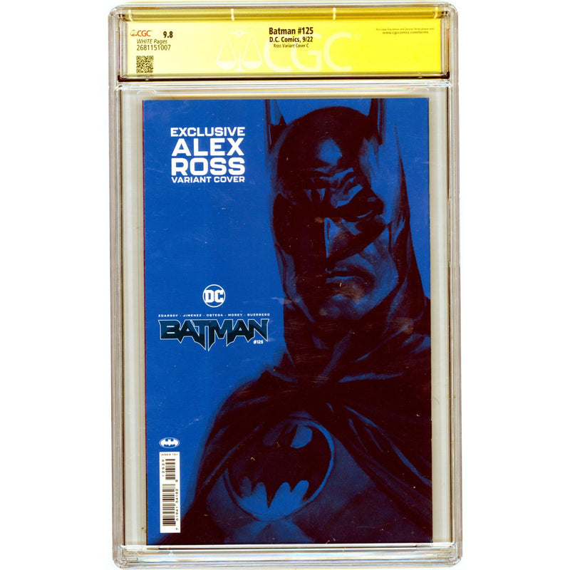 Batman: #125 [Alex Ross Signed CGC 9.8 CVR C] 2022 Comics DC Comics