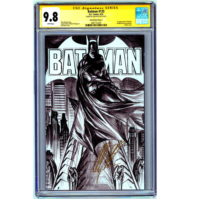 Batman: #125 [Alex Ross Signed CGC 9.8 CVR C] 2022 Comics DC Comics