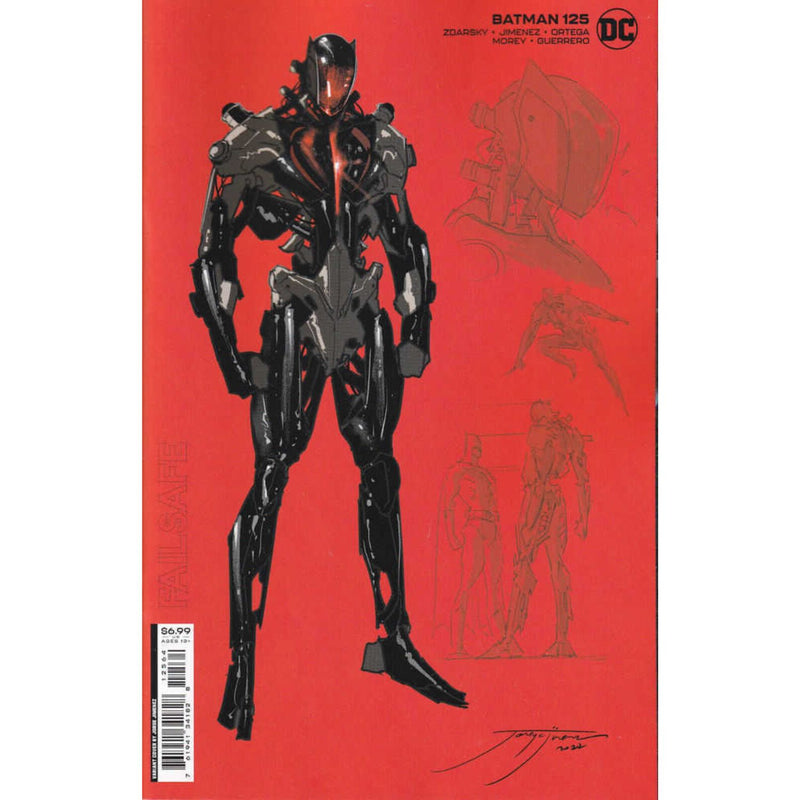 Batman: #125 [Jorge Jimenez Failsafe Protocol Card Stock CVR M ] 2022 Comics DC Comics