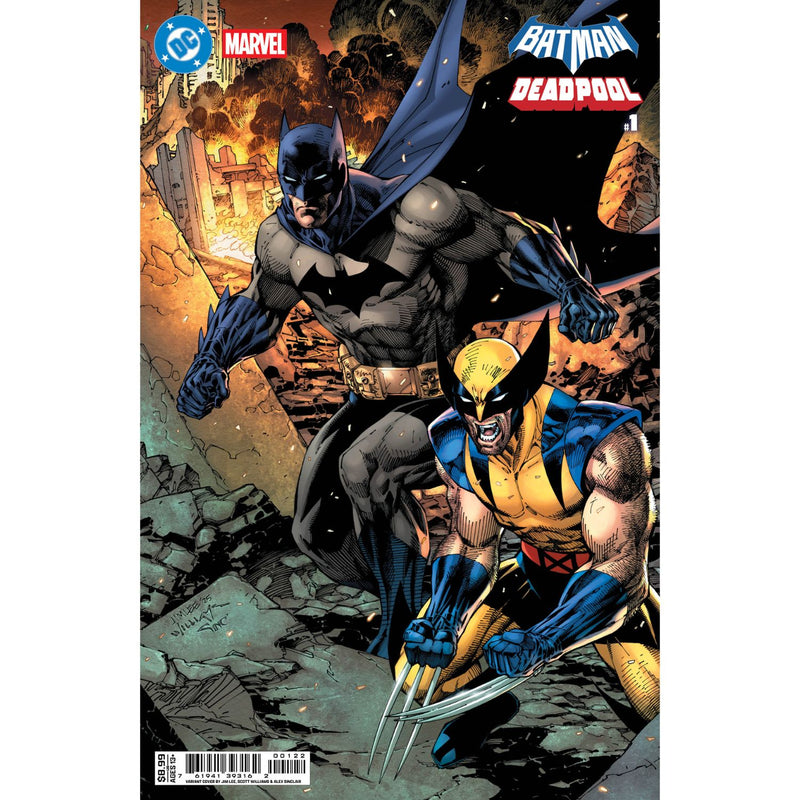 Batman/Deadpool: #1 [Jim Lee Biatman Wolverine CVR K] 2025 Comics DC Comics