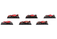 Bburago Ferrari Racing Formula 1 F1 1:43 Scale Die-Cast 6 Cars Set Exclusive (2023) Toys & Games Bburago   