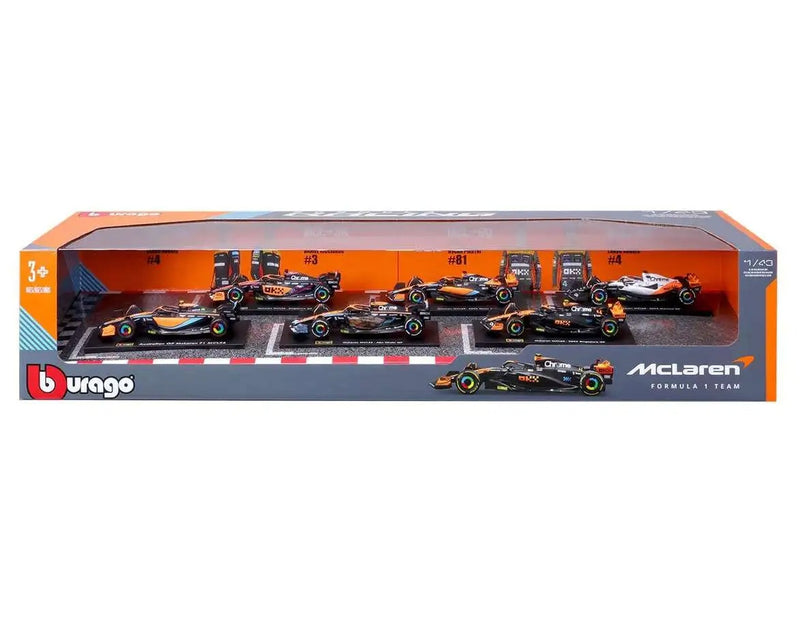 Bburago McLaren Racing Formula 1 - 6 Cars Exclusive Set - 2023 [Toys] Toys & Games Bburago   