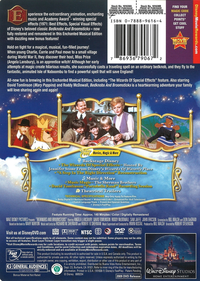 Bed knobs and Broomsticks - Enchanted Musical Edition [DVD]  Disney   