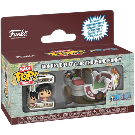Bitty Pop! Rides: Monkey D. Luffy and Thousand Sunny Mini Vinyl Figure Toys & Games Funko