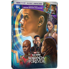 Black Panther: Wakanda Forever - Wakanda Steelbook Cover [Blu-Ray + 4K UHD] Blu-Ray 4K Movie Marvel   