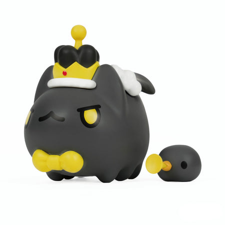 Bugcat Capoo: King Black Bugcat Figurine with Limited Edition Patch Collectible Bugcat Capoo
