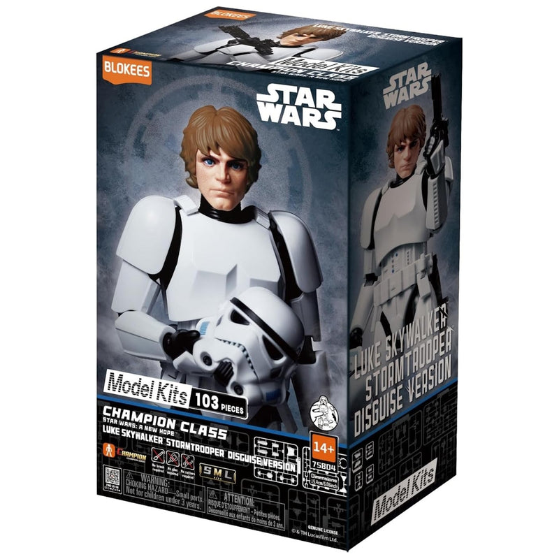 Blokees: Star Wars - Luke Skywalker Stormtrooper Disguise Version Model Kit Toys & Games Blokees