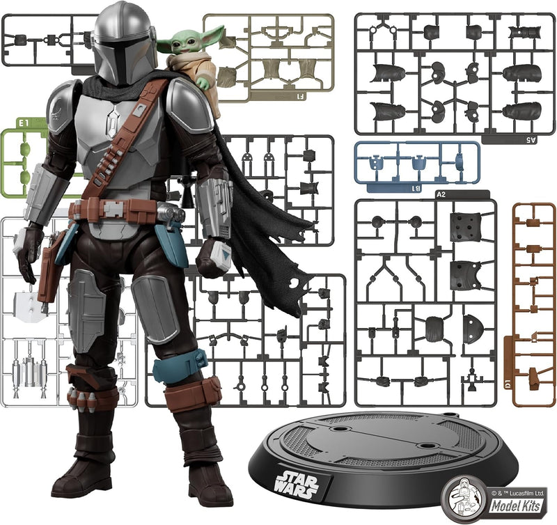 Blokees: Star Wars The Mandalorian and Grogu - Din Djarin and Grogu Model Kit Toys & Games Blokees