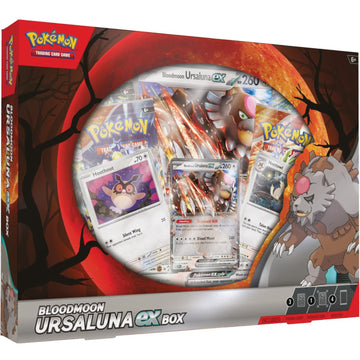 Pokemon TCG: Bloodmoon Ursaluna Ex Box Card Game Pokemon   