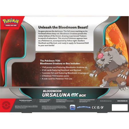 Pokemon TCG: Bloodmoon Ursaluna ex Box Card Game Pokemon   