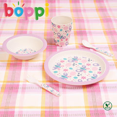 Boppi: Bamboo Dinnerware 5-Piece Set - Butterflies Toys & Games Boppi