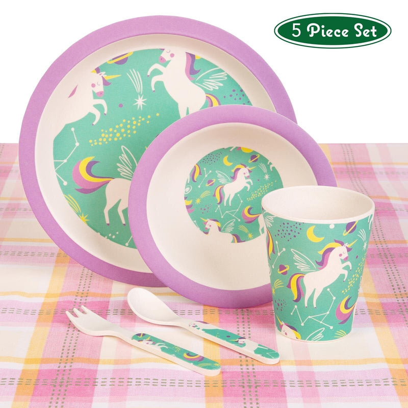Boppi Bamboo Dinnerware 5-Piece Set - Unicorn Home and Hardware Boppi