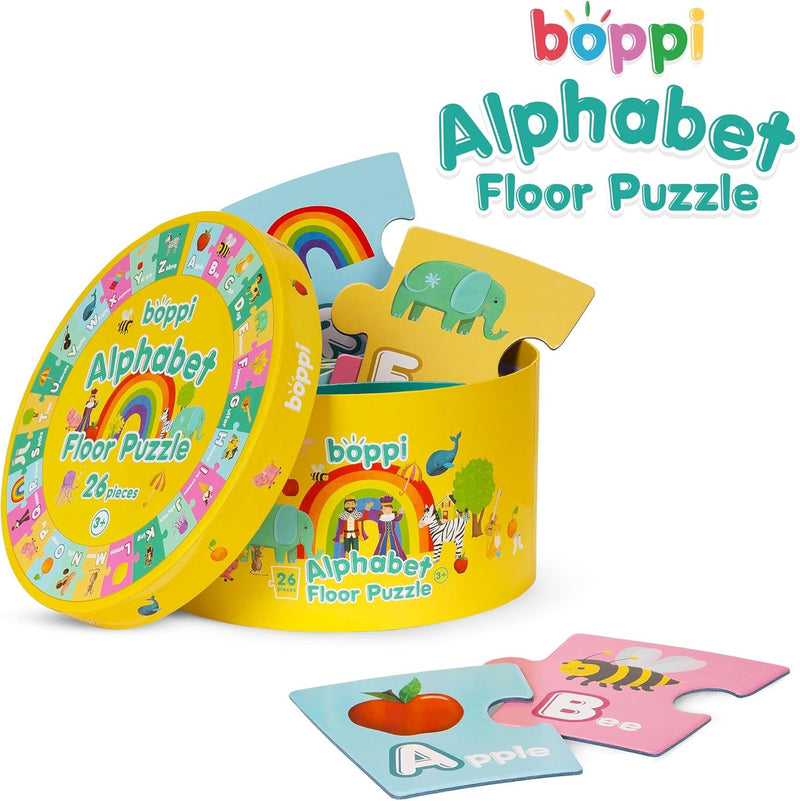 Boppi: Round Alphabet Floor Puzzle - 26 Piece Puzzle Toys & Games Boppi