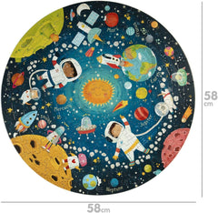 Boppi: Round Space Jigsaw Puzzle - 150 Piece Puzzle Board Game Boppi