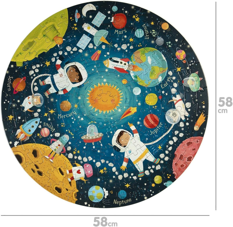 Boppi: Round Space Jigsaw Puzzle - 150 Piece Puzzle Board Game Boppi