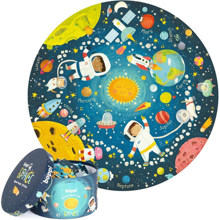 Boppi: Round Space Jigsaw Puzzle - 150 Piece Puzzle Board Game Boppi