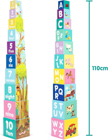 Boppi: Stacking Cubes - Farmyard Toys & Games Boppi