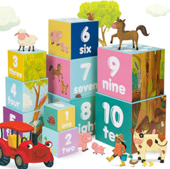 Boppi: Stacking Cubes - Farmyard Toys & Games Boppi