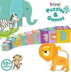 Boppi: Stacking Cubes - Jungle Safari Toys & Games Boppi