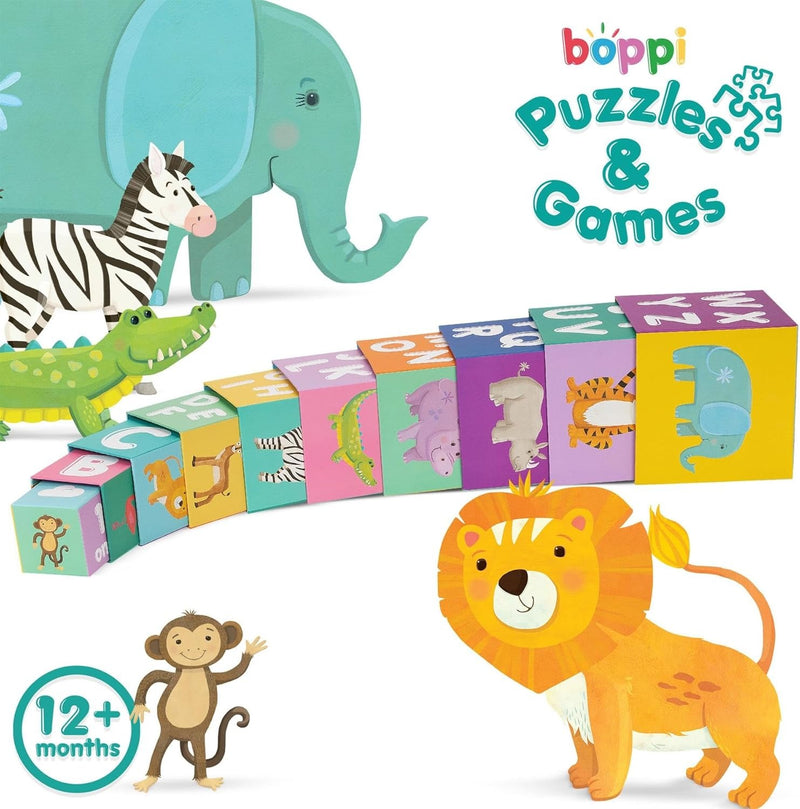 Boppi: Stacking Cubes - Jungle Safari Toys & Games Boppi