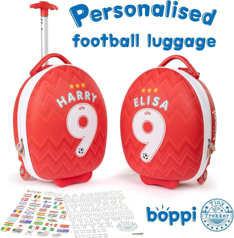 Boppi: Tiny Trekker Luggage Case - Football Red Clothing and Apparel Boppi