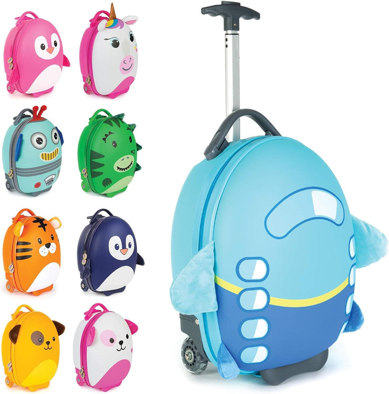 Boppi: Tiny Trekker Rolling Luggage Case - Aeroplane Clothing and Apparel Boppi