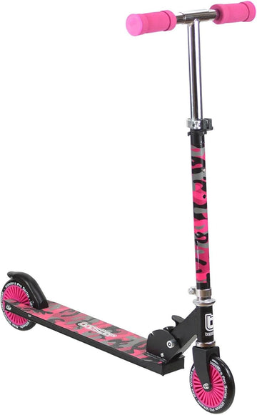 Bopster: 2 Wheeled Folding Scooter - Pink Camo Toys & Games Bopster