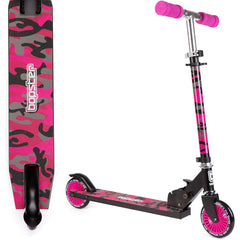 Bopster: 2 Wheeled Folding Scooter - Pink Camo Toys & Games Bopster