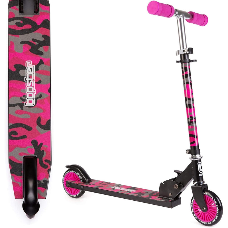 Bopster: 2 Wheeled Folding Scooter - Pink Camo Toys & Games Bopster